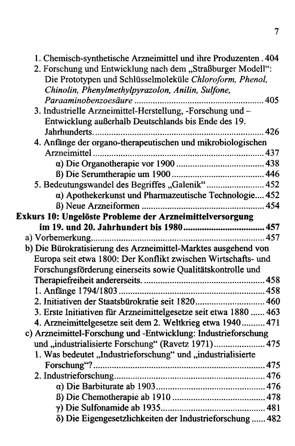 1. Chemisch-synthetische Arzneimittel und ihre Produzenten. 404 2.