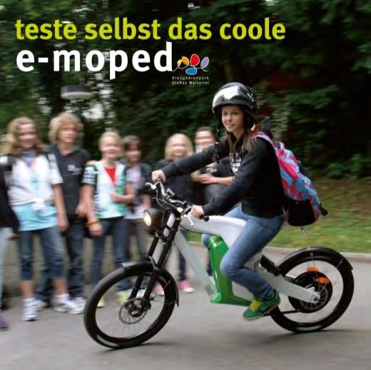 Energiemodellregion E-Moped Testaktion -> Zielgruppe junge Menschen ab 16 Jahre