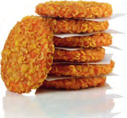 Crunchy Chick n Burger Burger aus Hähnchenbrustfilet in einer würzigen Cornflakes-Panade.