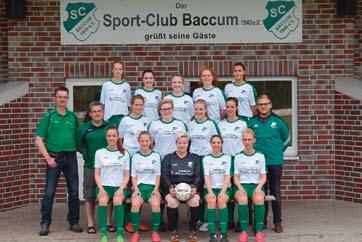 81 SC Baccum Die Saison 2016/2017 konnte die Damenmannschaft des SC Baccum in der 2. Kreisklasse mit einem soliden 6. Platz abschliessen.