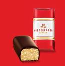 Der absolute Klassiker unter den Niederegger Marzipan Spezialitäten: pures Marzipan, umhüllt von knackiger artbitter- Schokolade. Erhältlich in unterschiedlichen Packungsgrößen.