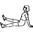 Glutaeus: Startposition (Piriformis) Kopf sollte leicht angehoben auf einem Kissen liegen (sonst Steilstellung des Kopfes) Kniegelenk 90, zwischen Oberkörper und Oberschenkel < 90, Beine werden nach