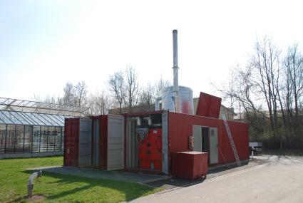 Fa. Werkstätten heating-systems GmbH (D), FWL 550 kw, Typ REH 500eco Drehrohrfeuerung Quelle: Hering, TLL 05.
