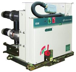 Vakuum-Leistungsschalte Die DW-2 Anlagen sind mit dem fortschrittlichen Vakuum Leistungsschalter der Type ISM ausgerüstet. Die mechanische Struktur ist sehr vereinfacht.