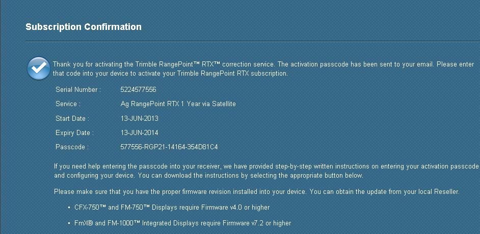 Rangepoint RTX - Bestellvorgang Freischaltcode wird angezeigt und auch an