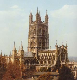 Gloucester Einst reparaturbedürftige Abteikirche, wurde 1233 mit