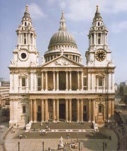 London St. Paul s Cathedral in der heutigen Form nach dem großen Brand von 1666 erbaut.