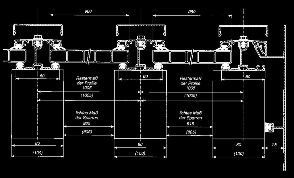 Stegplattenverschluss oben 6,5 lfm Alu-Stegplattenhalteprofil-Winkel blank Alu-Stegplattenhalteprofil-Winkel