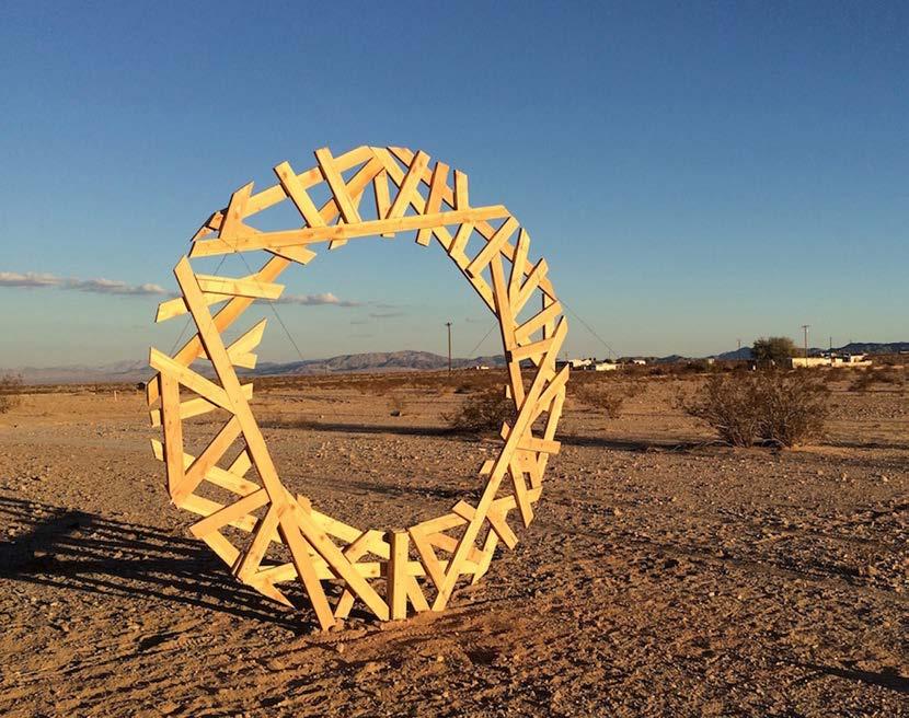 «Desert Circle» Standort Wonder Valley, 29 Palms, Kalifornien USA 2015