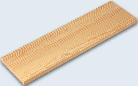 Massive Nadelhölzer Für Ganzholztreppen sind die Nadelhölzer Carolina Pine, Fichte und Kiefer ideal zur Herstellung von Treppenwangen. Dagegen eignen sie sich nur bedingt für Treppenstufen.
