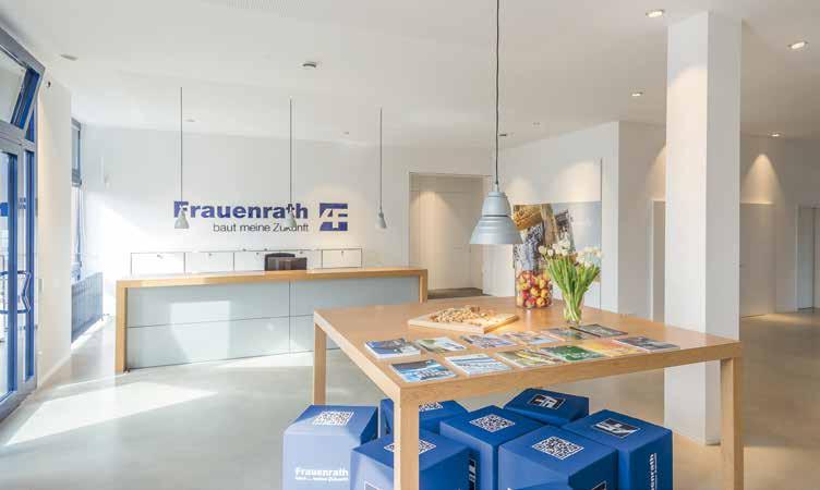 8 WERKBUCH Der Jahresrückblick der Unternehmensgruppe Frauenrath 2016 2017 Weit mehr als einen Neuanstrich hat auch der Eingangsbereich der Heinsberger Firmenzentrale erhalten.