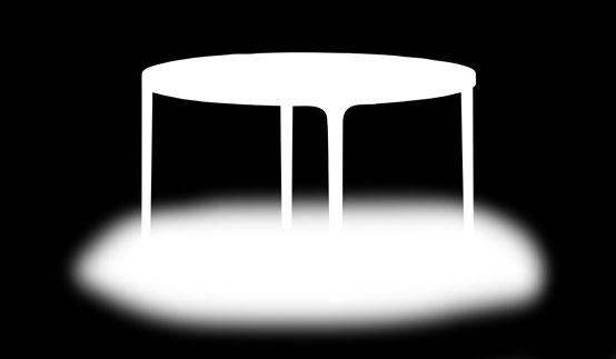 Rechteck-Tisch 2165-317 500 x 500 mm Höhe 500 mm