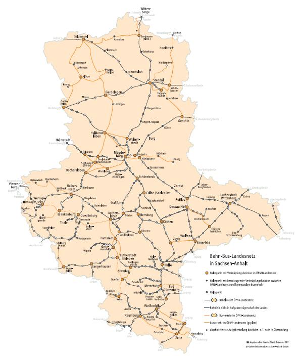Umsetzung Bus-Landesnetz Ein Großteil der vorgesehenen Verbindungen wurde umgesetzt Ausstehende Verbindungen: Merseburg Leipzig Halberstadt Osterwieck Vienenburg Wernigerode