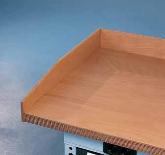 Werkbankplatten - Hochwertige Platten für alle Werkbankserien - Individuell montagefertig durch umseitig eingesetzte Holzeinschraubmuttern - Optional mit Kantenschutz oder Abdeckblechen aus