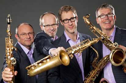 Das Quartett spielt Musik aus vier Jahrhunderten auf vier Saxofonen im Mettinger Bürgerzentrum. Für ihr Konzert in Mettingen bringen sie gegenüber der aktuellen CD ein erweitertes Programm mit.
