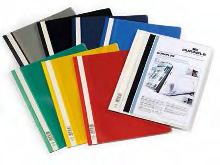 Duraclip 2200 Format A4 stabile, flache Metallklemme transparenter Vorderdeckel und farbiger