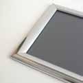Snap Frames / 45 0 Chrome Look Effect Attractive chrome brightness on the profile. Ideal for posters of every size. Mitred corners.