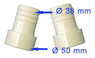 Das 1 ½ Aussengewinde wird bei der Filteranlage sowohl saug- (Filterpumpe) als auch druckseitig (6-Wege-Ventil) eingeschraubt. 3.