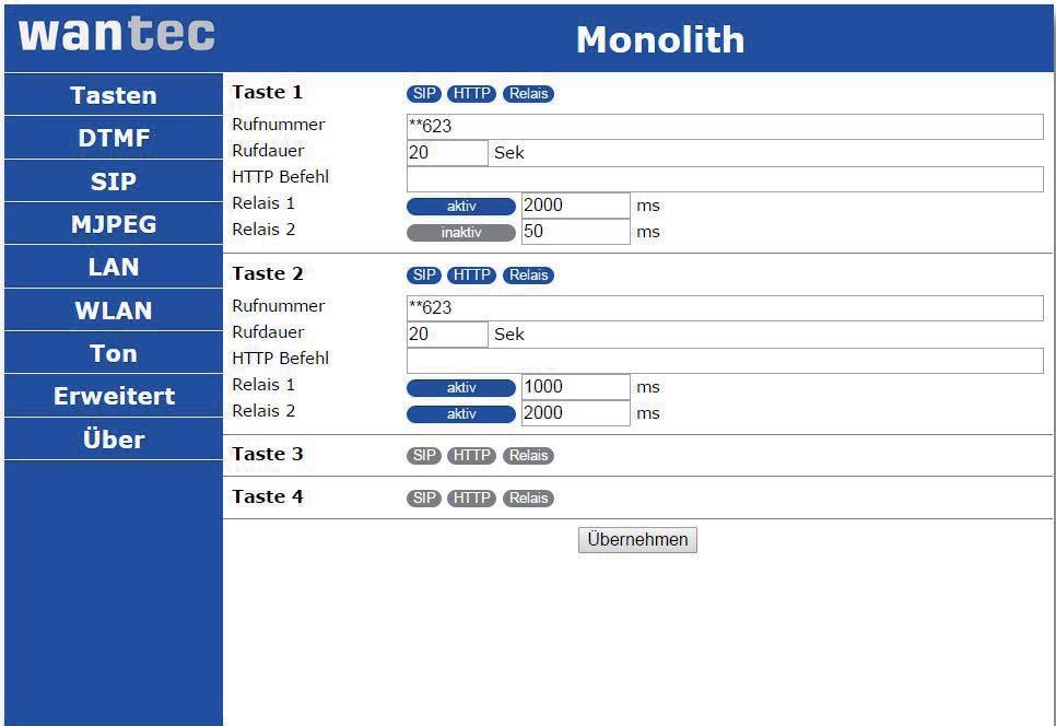 3.0 Programmierung der MONOLITH C IP Rufen Sie von einem PC im Netzwerk die IP Adresse der MONOLITH C IP auf. Diese ist in der Grundeinstellung 19