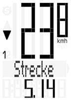 Bike-Funktionen Aktuelle Tagesstrecke Fahrzeit Durchschnitts- Maximale Teilzeit-Zähler (manuelle Stoppuhr, die nur bei Fahrt zählt) Teilzeit-Streckenzähler (zählt gefahrene Strecke