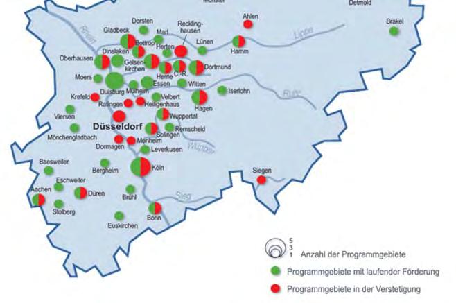 Integrierte Stadtteilerneuerung in Nordrhein-Westfalen: Das Programm Soziale Stadt Die Bundesförderung ist