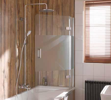 BADEWANNENAUFSÄTZE Perfekter Duschkomfort in der Badewanne Premium Softcube, 2-teilig Die Badewannenaufsätze aus der Softcube-Designwelt überzeugen durch die hochwertigen Details und die
