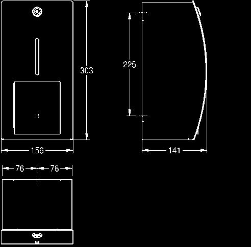 STRATOS WC-Rollenhalter, WC-Bürstengarnitur, Ablage Front mit WC-Doppelrollenhalter mit Spindelsystem für Aufputzmontage Chromnickelstahl, Oberfläche seidenmatt, Materialstärke 1,5 mm,