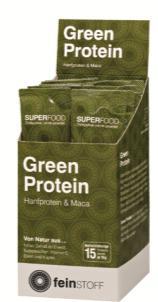 Green Protein einzigartige Eiweißquelle ideal für Sportler & Veganer hält fit und aktiv In mir vereinen sich die geballten Nährstoffe von Hanfprotein und Maca.