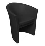 Polster schwarzes Leder / upholstery black leather B x H x T = 70 x 78 x 6 cm Ledercouch "Milano" /