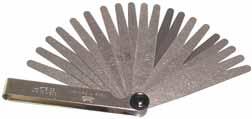 Allgemeine Werkzeuge KL-0140-76 KL-0140-76 Fühlerlehren (20 Blatt) Messbereich: 0,05-1,00 mm, um 0,05 mm steigend.