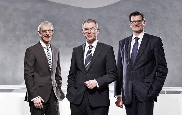 Der LEG-Vorstand von links: Holger Hentschel (COO), Thomas Hegel (CEO) und Eckhard Schultz (CFO) Sehr geehrte Damen und Herren, wir freuen uns sehr, dass wir Ihnen mit dem LEG-Wohnungsmarktreport NRW