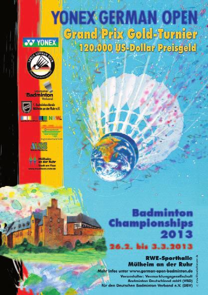 Der Kartenvorverkauf für das für den Deutschen Badminton-Verband (DBV) bedeutsamste Turnier läuft insgesamt bis zum 17. Februar 2013.