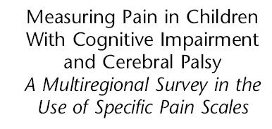 The lack of an adequate measurement of pain in congitively