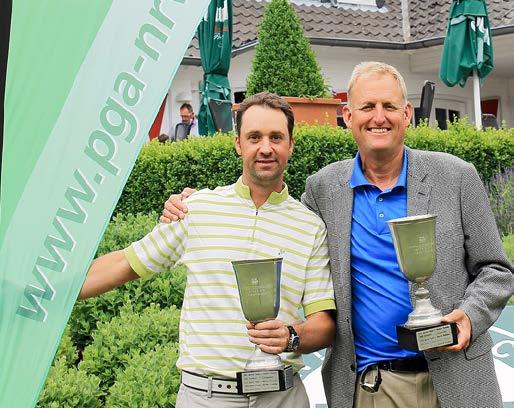 Turniere Ralf und Richard Vierermeister der PGA of NRW Das Dreamteam mit Ralf Geilenberg (Wuppertal) und Richard Volding (Leverkusener GC) gewann die wiederum im LGC Schloss Moyland ausgetragene