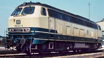 Diesellokomotive BR 218 der DB Vorbild ist eine Diesellokomotive BR 218 der Deutschen Bundesbahn.