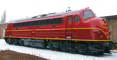Diesellokomotive Nohab der Altmark Rail Vorbild ist eine Diesellokomotive Typ Nohab