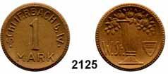 n - 75 Pfennig 1921 weiß Menzel 11709.22...Vorzüglich (rötliche Einschlüsse) 20,- 2122 531.nI - 75 Pfennig 1921 grauglasiert Menzel 11709.18... Vorzüglich 40,- 2123 531.