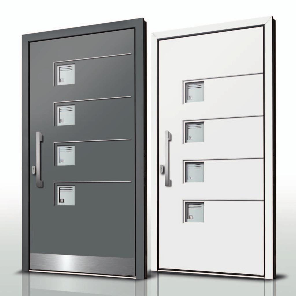 Das geradlinige Design dieser Türen bietet maximalen Freiraum für extravagante Finessen.