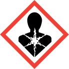 GHS09 Totenkopf mit gekreuzten Knochen Ausrufezeichen Gesundheitsgefahr Umwelt GHS-Gefahrenhinweise EUH 029 Entwickelt bei Berührung mit Wasser giftige Gase.