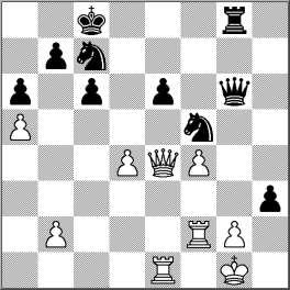 2. Schwarz nur einen kleinen Vorteil. Diese Stellung hatte ich überhaupt nicht auf dem geistigen Bildschirm gehabt. 23...f5! 24.Sxf5 Df4 Der Turm c hängt auch! 25.Sfd6+ Oder 25.Sfg3 Dxc. 25...Lxd6 26.
