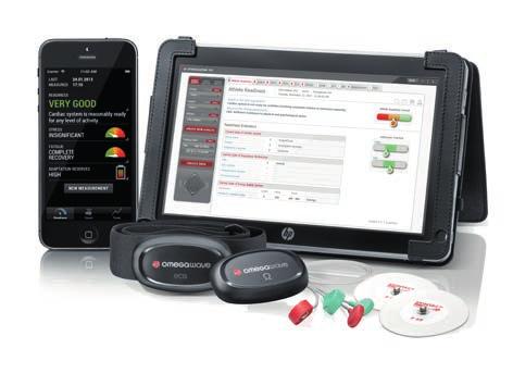 Bluetooth-EKG-Sensorgurt Bluetooth-Omega-Sensor Elektroden und Omega-Kabeln Das Omegawave Pro- System kann um
