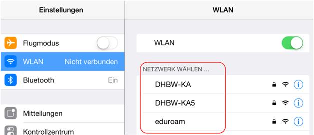 schalten Sie das WLAN ein