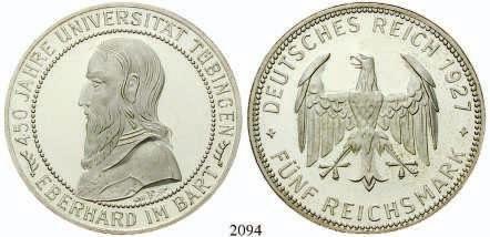 vz-st 500,- 2088 3 Reichsmark 1927, A. Nordhausen. J.327.