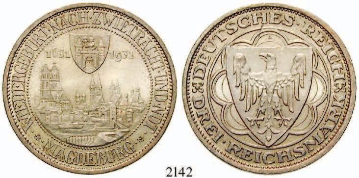 Luther. J.352. vz 45,- 2136 3 Reichsmark 1930, A. Vogelweide. J.344. f.