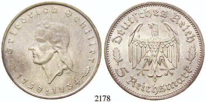 ss+ 190,- 2171 5 Reichsmark 1933, J. Luther. J.353.