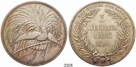 2205 5 Neu-Guinea Mark 1894,