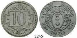 Rdf., vz 140,- SAARLAND 2241 10 Franken 1954, Cu.