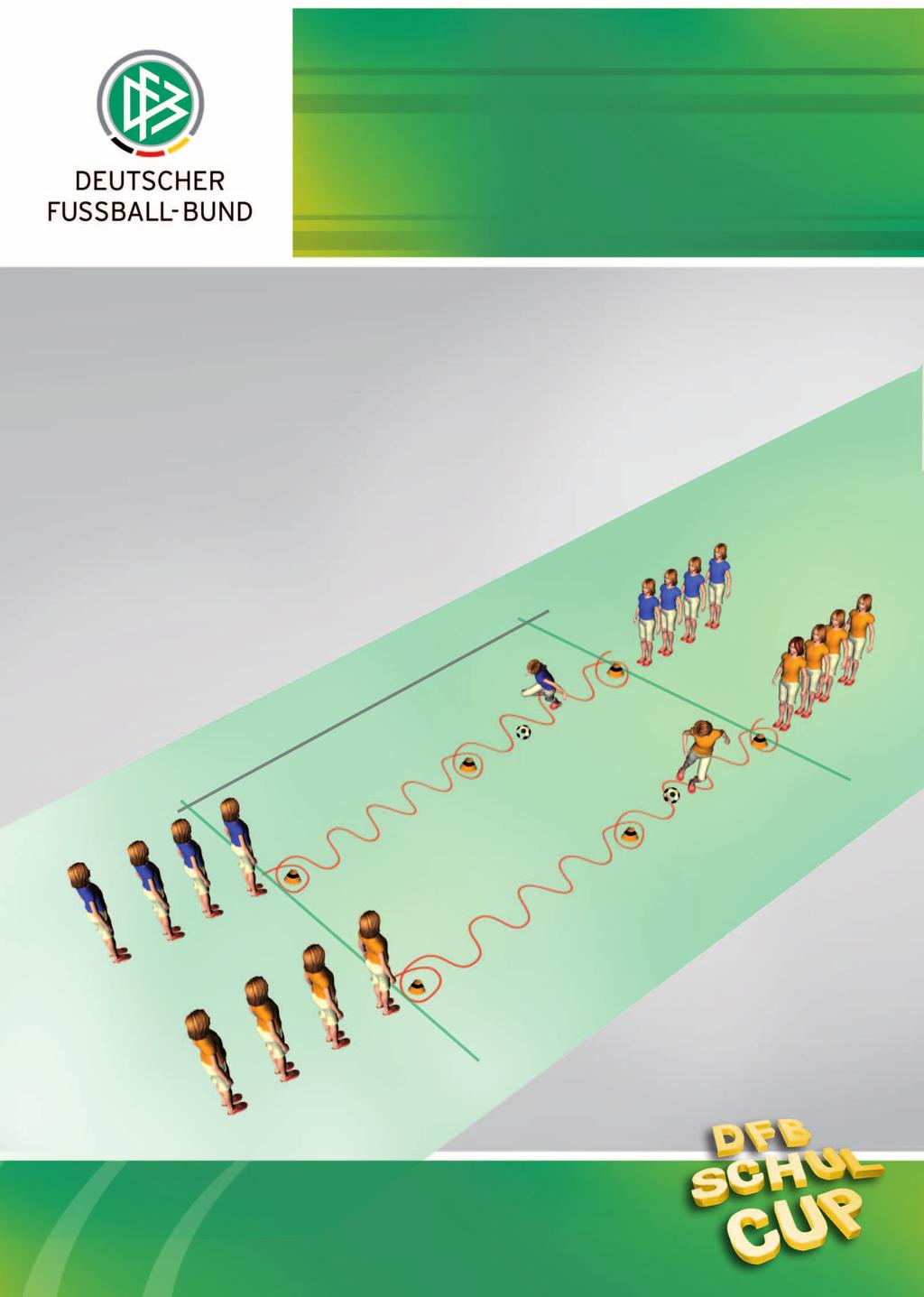 Übung 1: DRIBBELN Aufbau Den Mannschaften werden zwei parallele Strecken mit einer Länge von 15 Metern vorgegeben.