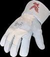 3512 Rindspaltleder-Handschuhe naturfarben, gummierte