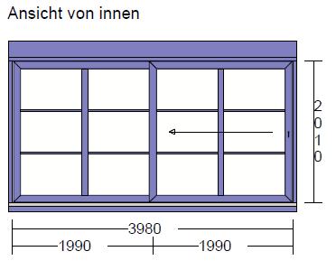 rechts 1000 Preis: Fr. 350. /Stück, inkl. MWST Kunststoff-Fenster VEKA SLIDE 2150901.